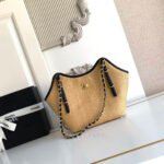 Chanel Maxi Shopping Bag Braided Raffia - Dark Beige