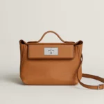 [TOP]Hermes 2424 Togo Mini Gold Evercolor Silver Hardware - Image 2