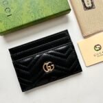 Gucci GG Marmont card case black leather-wallet - Image 4