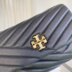 Tory Burch Kira Chevron Convertible Small Shoulder Bag - Black - Image 5