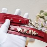 Dior Small Lady Dior Bag Red Cannage Calfskin Golden Hardware - Bag - Image 8