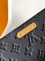 Louis Vuitton Empreinte Monogram Leather Black Wallet On Chain Lily - Bag - Image 5