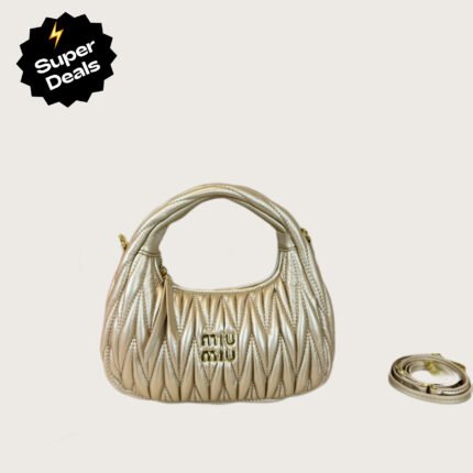 Miu Miu Wander matelassé nappa leather hobo bag handbag - Bag