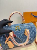 Louis Vuitton LV Speedy 30 Soft Blue Denim - Bag - Image 5