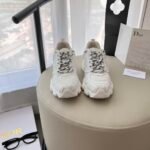 Dior Chrono Classic Mesh with White Leather-Effect Panels Sneaker - Shoes - Image 2