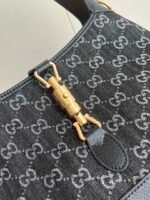 Gucci Small Jackie 1961 Bag in Horsebit Black Denim and GHW - Bag - Image 7