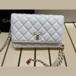 Chanel Pearl Crush Wallet On Chain-White - Bag