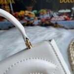 [TOP] Dolce & Gabbana Cowhide Mini Tote - White Bag - Image 8