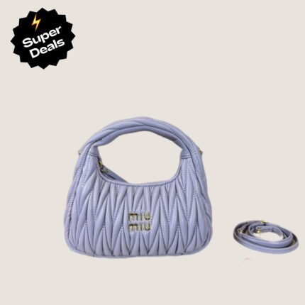 Miu Miu Wander matelassé nappa leather hobo bag handbag - Bag