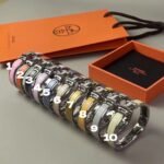 Hermes Clic H Enamel Palladium Plated Narrow Bracelet - Accessories - Image 6