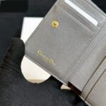 Dior Caro Dahlia Wallet-Gray Leather  Wallet - Image 7