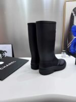 Chanel Black Rain Boots - Image 5
