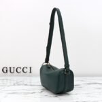Gucci Half Horsebit Shoulder Green soft grainy leather Mini Bag - Image 3