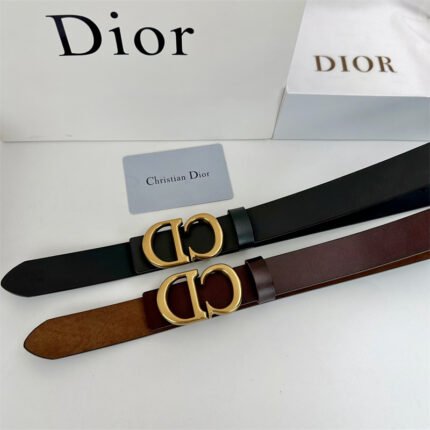 DIOR Initiales 30mm Reversible Belt (No box) - Accessories