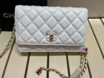 Chanel Pearl Crush Wallet On Chain-White - Bag - Image 3