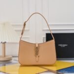 SAINT LAURENT YSL Le 5 à 7 Hobo Bag Leather-Beige - Bag - Image 2