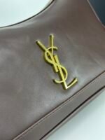 Saint Laurent YSL Vintage Bowling Bag - Coffee Leather Bag - Image 5