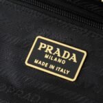 Prada Tessuto Impuntu Quilted Flap Shoulder Black Bag - Image 9