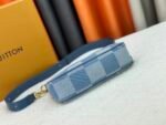 Louis Vuitton Pochette Accessories XL Damier Denim 3D cotton canvas - Denim Blue - Image 6