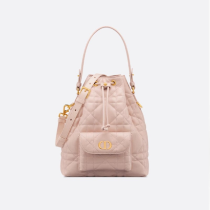Dior Caro Bucket Bag - Blush Pink