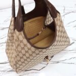 Gucci Mercato tote bag Sand and dark brown GG canvas - Bag - Image 8