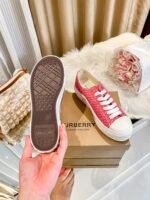 Burberry New Listing Temperament White Shoes - Red Shoes - Image 5