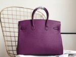 Hermes Birkin Togo Retourne Bag Golden-Purple Bag - Image 6