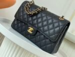 [TOP]Chanel Classic Flag Bag Classic Double Flap Black Caviar Gold Hardware - Bag - Image 17